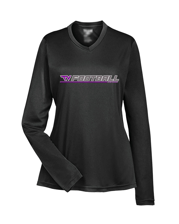 Twin Valley HS Football Lines - Womens Performance Longsleeve
