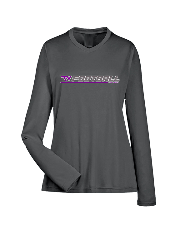 Twin Valley HS Football Lines - Womens Performance Longsleeve