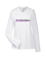 Twin Valley HS Football Lines - Womens Performance Longsleeve