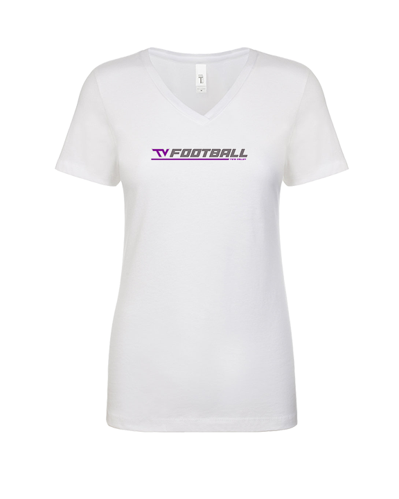 Twin Valley HS Football Lines - Womens Vneck