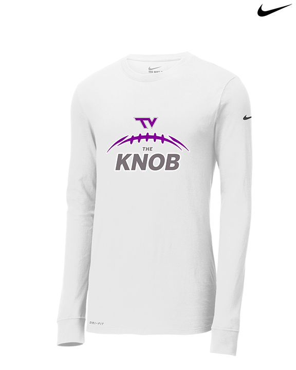 Twin Valley HS Football Request - Mens Nike Longsleeve