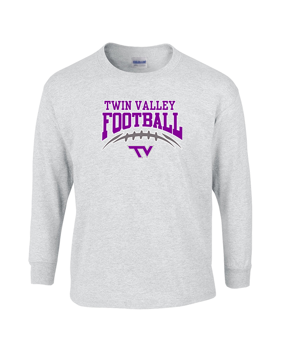 Twin Valley HS Football School Football - Cotton Longsleeve