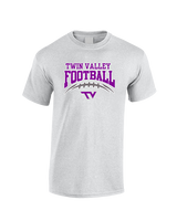 Twin Valley HS Football School Football - Cotton T-Shirt