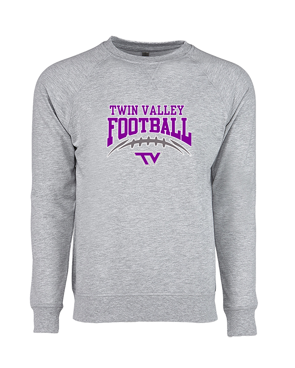 Twin Valley HS Football School Football - Crewneck Sweatshirt