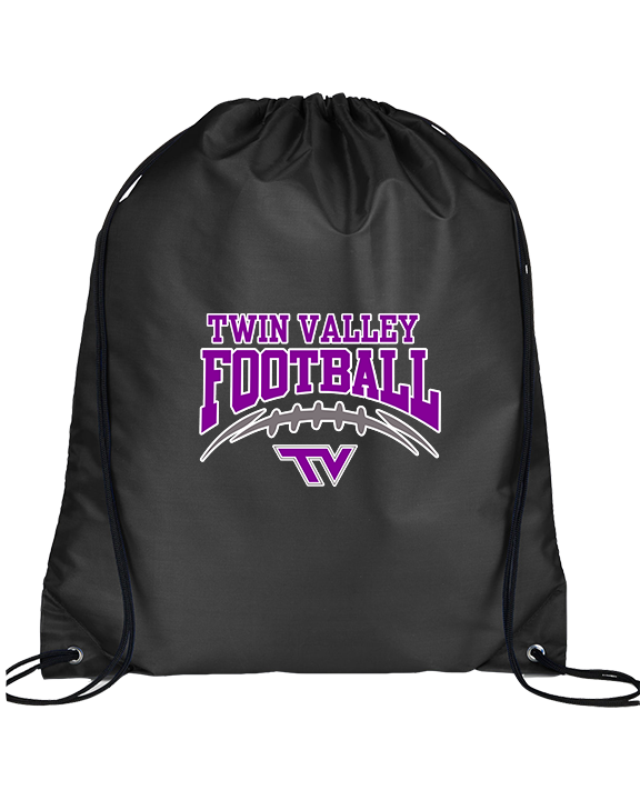 Twin Valley HS Football School Football - Drawstring Bag