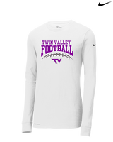 Twin Valley HS Football School Football - Mens Nike Longsleeve
