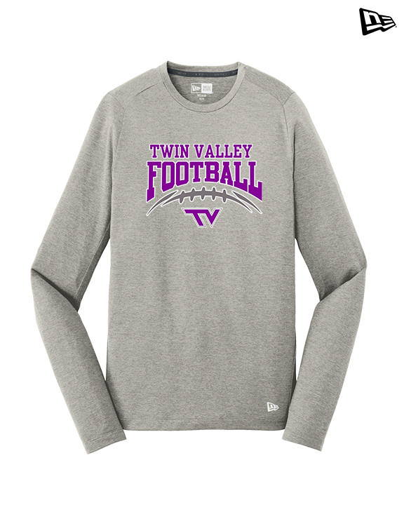 Twin Valley HS Football School Football - New Era Performance Long Sleeve
