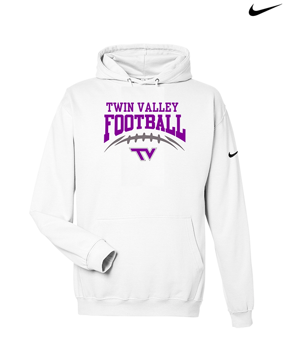 Twin Valley HS Football School Football - Nike Club Fleece Hoodie