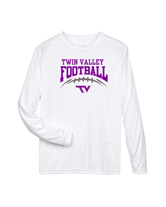 Twin Valley HS Football School Football - Performance Longsleeve