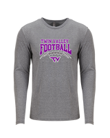 Twin Valley HS Football School Football - Tri-Blend Long Sleeve