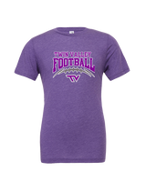 Twin Valley HS Football School Football - Tri-Blend Shirt