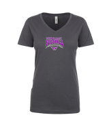 Twin Valley HS Football School Football - Womens Vneck