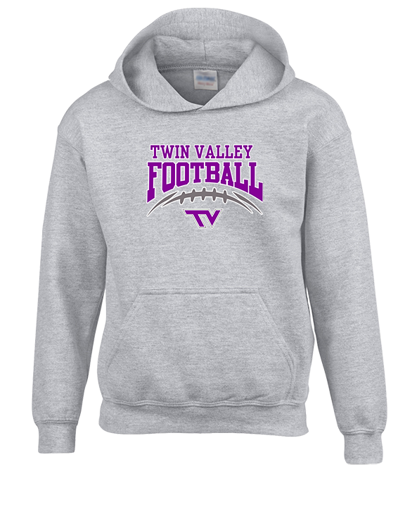 Twin Valley HS Football School Football - Youth Hoodie