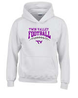 Twin Valley HS Football School Football - Youth Hoodie