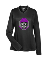Twin Valley HS Football Skull Crusher - Womens Performance Longsleeve