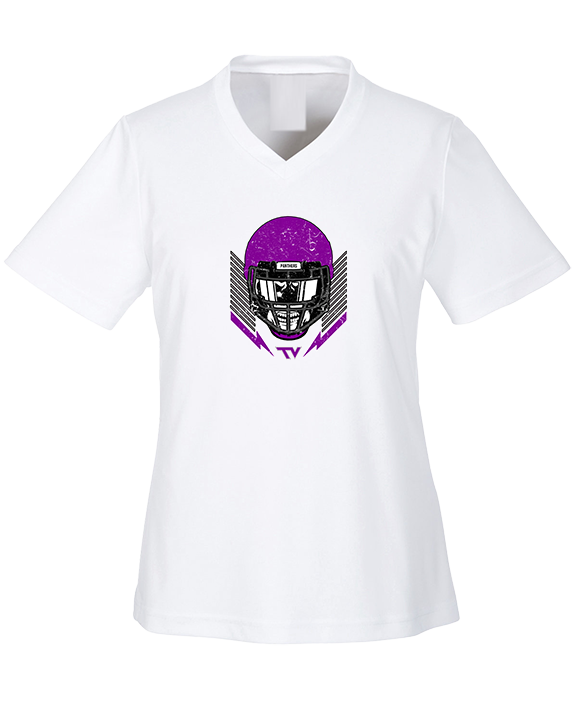 Twin Valley HS Football Skull Crusher - Womens Performance Shirt