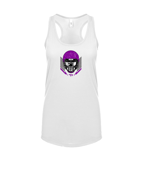 Twin Valley HS Football Skull Crusher - Womens Tank Top