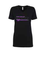 Twin Valley HS Girls Basketball Bold - Womens V-Neck
