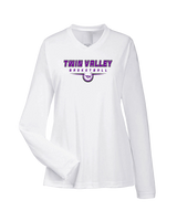 Twin Valley HS Girls Basketball Design - Womens Performance Longsleeve