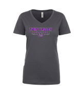 Twin Valley HS Girls Basketball Design - Womens Vneck