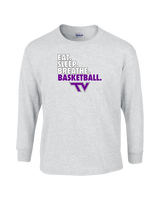 Twin Valley HS Girls Basketball Eat Sleep Breathe - Cotton Longsleeve