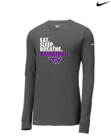 Twin Valley HS Girls Basketball Eat Sleep Breathe - Mens Nike Longsleeve