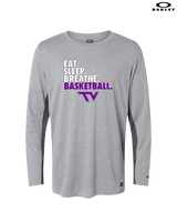 Twin Valley HS Girls Basketball Eat Sleep Breathe - Mens Oakley Longsleeve