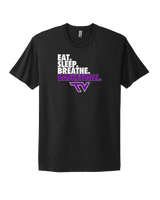Twin Valley HS Girls Basketball Eat Sleep Breathe - Mens Select Cotton T-Shirt