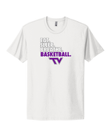 Twin Valley HS Girls Basketball Eat Sleep Breathe - Mens Select Cotton T-Shirt