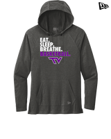 Twin Valley HS Girls Basketball Eat Sleep Breathe - New Era Tri-Blend Hoodie