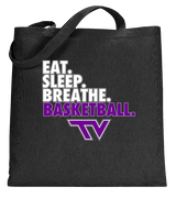 Twin Valley HS Girls Basketball Eat Sleep Breathe - Tote