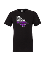 Twin Valley HS Girls Basketball Eat Sleep Breathe - Tri-Blend Shirt