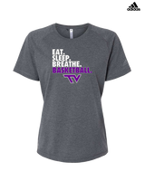 Twin Valley HS Girls Basketball Eat Sleep Breathe - Womens Adidas Performance Shirt