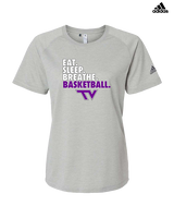 Twin Valley HS Girls Basketball Eat Sleep Breathe - Womens Adidas Performance Shirt