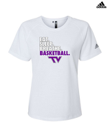 Twin Valley HS Girls Basketball Eat Sleep Breathe - Womens Adidas Performance Shirt