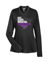 Twin Valley HS Girls Basketball Eat Sleep Breathe - Womens Performance Longsleeve