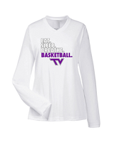 Twin Valley HS Girls Basketball Eat Sleep Breathe - Womens Performance Longsleeve