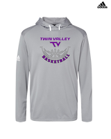 Twin Valley HS Girls Basketball Outline - Mens Adidas Hoodie