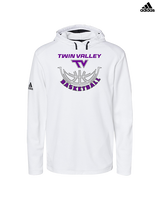 Twin Valley HS Girls Basketball Outline - Mens Adidas Hoodie