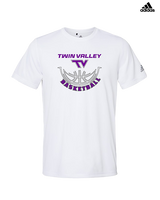 Twin Valley HS Girls Basketball Outline - Mens Adidas Performance Shirt