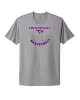 Twin Valley HS Girls Basketball Outline - Mens Select Cotton T-Shirt