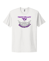 Twin Valley HS Girls Basketball Outline - Mens Select Cotton T-Shirt