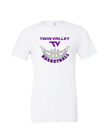 Twin Valley HS Girls Basketball Outline - Tri-Blend Shirt