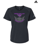 Twin Valley HS Girls Basketball Outline - Womens Adidas Performance Shirt