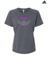 Twin Valley HS Girls Basketball Outline - Womens Adidas Performance Shirt