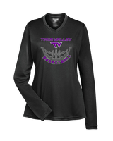 Twin Valley HS Girls Basketball Outline - Womens Performance Longsleeve
