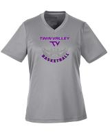 Twin Valley HS Girls Basketball Outline - Womens Performance Shirt