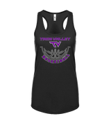 Twin Valley HS Girls Basketball Outline - Womens Tank Top