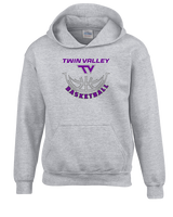 Twin Valley HS Girls Basketball Outline - Youth Hoodie