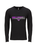 Twin Valley HS Volleyball Cut - Tri-Blend Long Sleeve